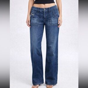 Diesel Blue Straight Leg Women Jeans
